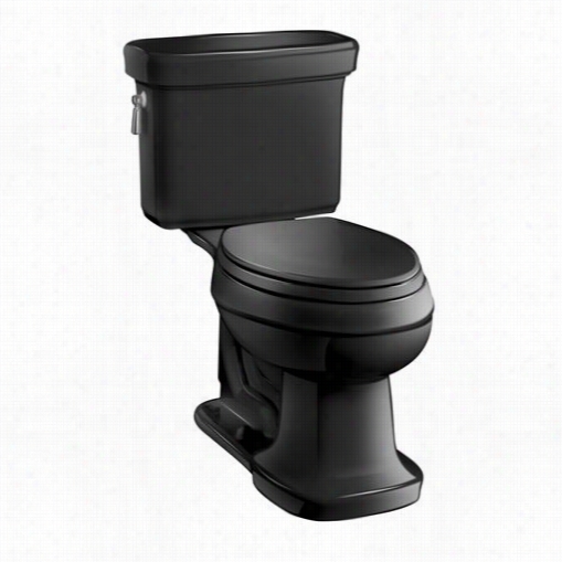 Kohler K-3827 Bancroft Vitreous China 1.28 Gpf Class Five Graviity Flush Comfort Height Elongated Two Piecr Toilet With 2-1/8&quuot;& Quot; Glazed Trawpay Without Seat And S