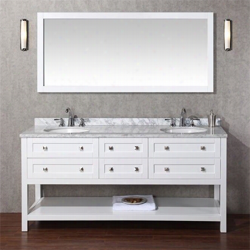 Stufurhome Hd-6868-72-cr Marla 72"" Dou Le Sink  Bathroom Vanity Withmirror - Vanity Tkp Included