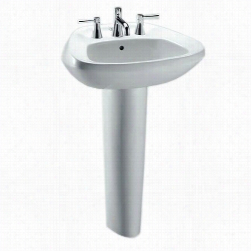 Toto Lpt24 Ultimate 22.7 "" X 19.25"&quoot; Pedestal Bathrom Sink Sink