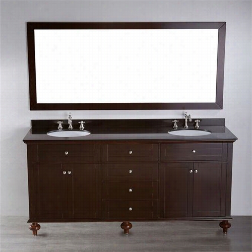Bosconi Sb-261 73"&quuot; Contemporary Double Vanity Wih Mirror - Vanity Top Included