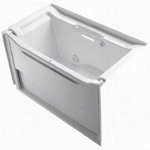 Kohler -k1914-glw Elevande 61"" X 34"" Alcove Bath With Left Hand Drain And Bask Heated Surface