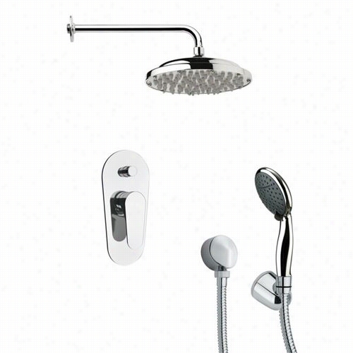 Remer Bynameek's Shf6052 Orsino 3-1/2"" Round Shower System In Chrome With 77""h Diverter