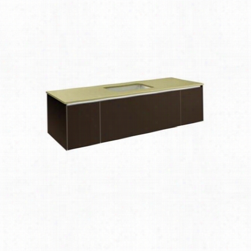 Robern Vd60bcl16 60"" Three Drawer Deep Vanity In Hammered  Oil-rubbed Bronze With Nightlig Ht