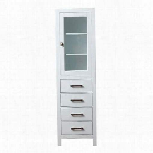 Stufurhome Hd-130lc Walton 20"" Linen Ccabinet In White