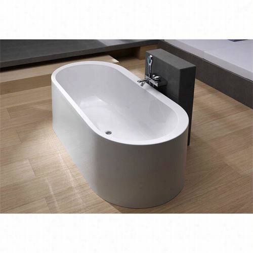 Aquatica Istanbul Innovation-wht Istanbul Innovation Freestanding Lucite Microban Acrylic Bathtub In White