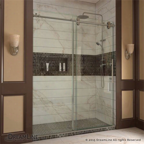 Drealine Shdr-60727912 Enigma 72&"" X 79"" Fully Frameless Shower Door