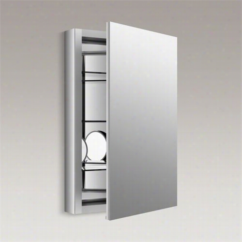 Kohler K-99003-na Verdera 20"" Aluminum Medicine Cabinet With Magnifying Mirror And Sow-close Door