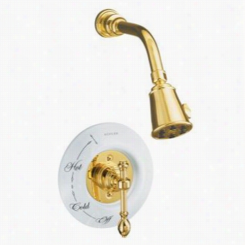 Kohler K-t6809-4d Iv George Brass Pressure Balancing Shower Trim With Lever Handle