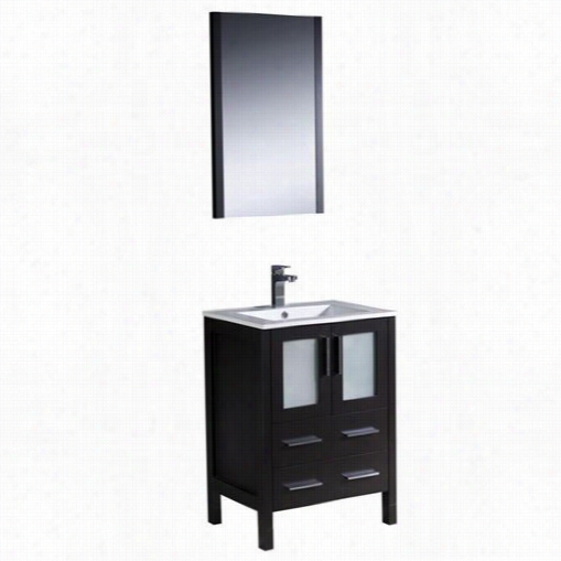 Fresca Fvn6230es-uns Torino 30&q Uot;" Modern Bathroom Vanity In Espresso With Undermount Isnk - Vanity Top  Included