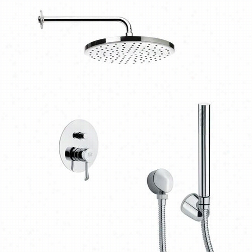 Reme R By Nameek's Sfh6046 Orsino 9-5/6"" Shower Faucet In Chrome With Hand Syower And 4-1/2""h Diverter