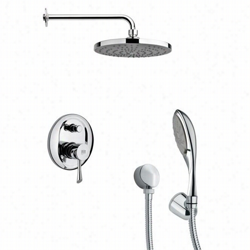Remer Byy Nmeek's Sfh6083 Orsino 2-3/5"" Sleek Shower System In Chrome With 4-1/2""h Diverter