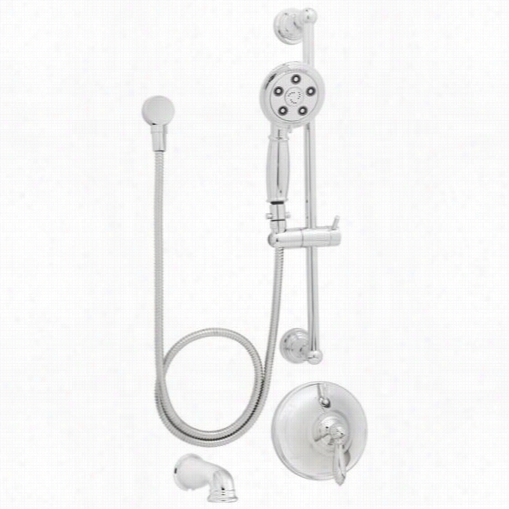 Spekaman Sm-6450 Alexandria Pressure Balanced Valve Trim  With Diverter, Hand Shower And Slide Bar