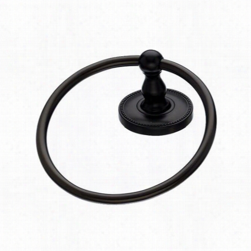 Top Knobs Ed5orba Edwardian Bath Clique With B Eaded Bavkplage In Oil Rubbed Bronze