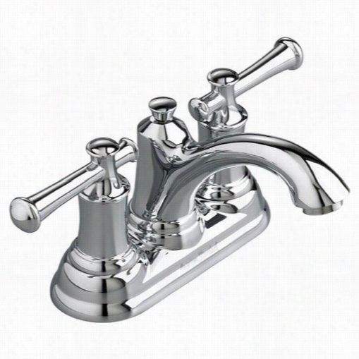 American Standard 7415.201.002 Portsmouth 2 Lever Handle Centerset Bathroom Fauccet In Polished Chroome