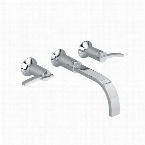 American S Tnadard 7430.451.002 Berwick Double Lever Handle Wall Mount Bahtroom Vessel Fauce In Chro Me