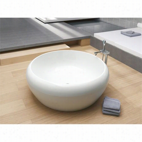 Aquatica Istanbl Inspiration-wht Istanbul Innspiration Freestanding Lucitr Microban Acryl Ic Bathtub In White