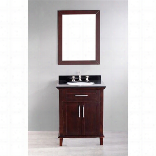 Bosconi Sb-2203 26"&q Uot; Contemporady Single Vanity With Mirror - Conceit  Top Included