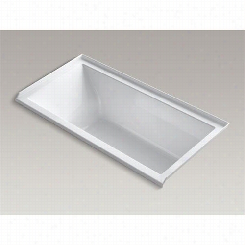Kohler K-1167-vbrw Underscore 60"" X 30&quo;tquot; Three Wall Alcove  Virbacosutic Bath Tub With Lie Warming Heated Surfaace And Right Hand Drain
