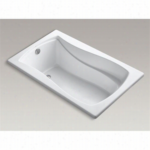 Kohler K-1239-vbw Mariposa Vibracoustic 60 X 36 Drop-in Bath Tub With Bask Heated Surface And Reversible Drain