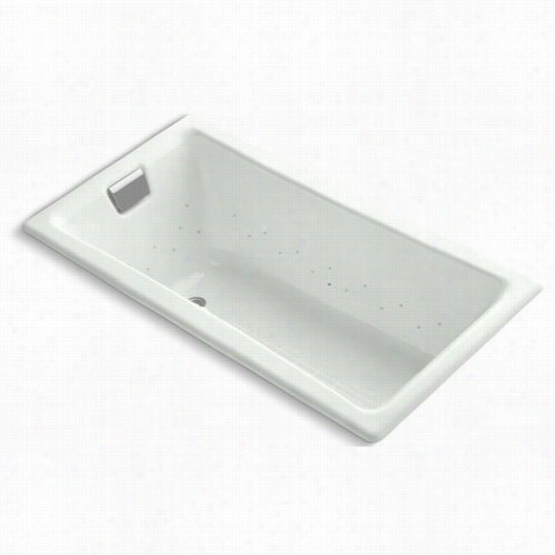 Kohler K-852-g0 Tea-for-two 60"" X  32"" Drop-in Bubblemassage Bath Tub With White Airjet