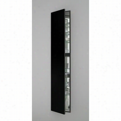 Rober Mf16d4f220re M Series 15-1/4""w X 4""d Single Door Right Hinged Cabinet In Black With Electric