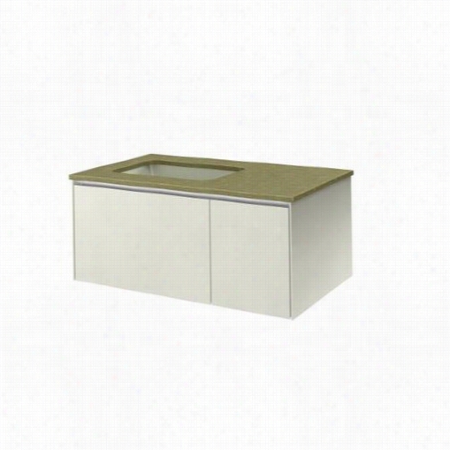 Robern Vd36bll22 36"" Two Drawer Deep Vannity In Beach With Left Sink  An D Nightlight