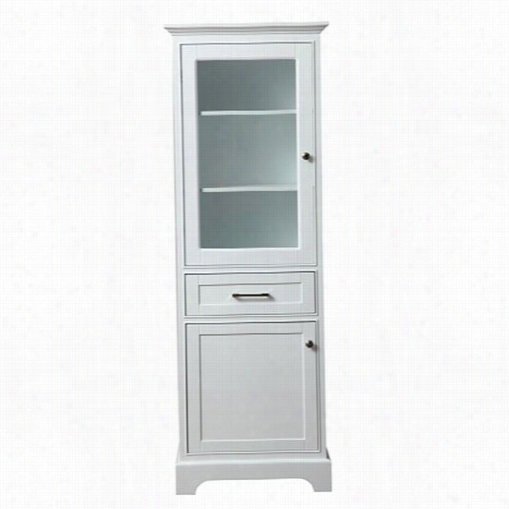 Stufurhome Hd-071lc Morgan 24";" Linen Cabinet In White