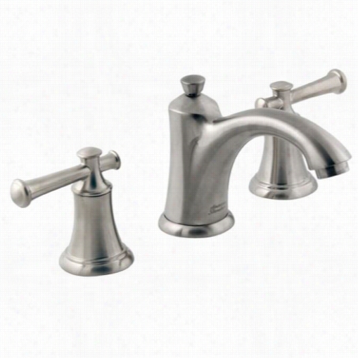 Ameircan Standard 7415.801.295 Por Tsnouth 2 Lever Handle Bathroom Faucet In Satin Nickel With Brass Spout