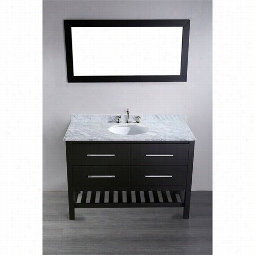 Bosconi Sb-250-4 47"" Contemporary Single Vanity With Mirror - Vanity Top Included