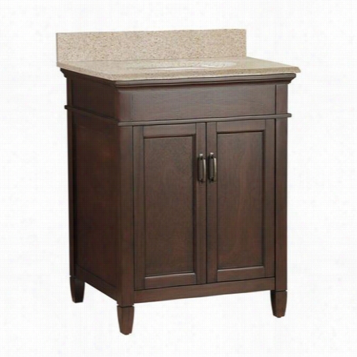 Foremost Asg Ashburn 25"" X 22"" Vanity In Mahogany - Vanity Top Included