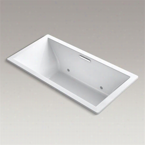 Kohler K-1835-vbcw Underscore 72"" X 36"" Drop-in Vibracoustic Bath Tub With Bask Heated Surface And Chromathreapy