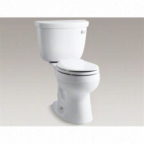 Kohler K-3887-ur Ciarron 1.28 Gpf Two Piece Round Fr Ont Ease Height Toilet With Insuliner Tank Liner