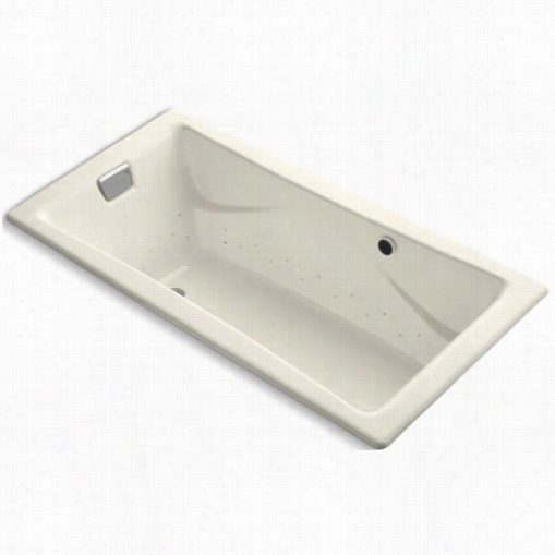 Kohler K-865-g47 Tea-for-two 71-3/4"&qot; X 36"" Drop-in Bubblemassage Ath Tub With Almond Airjet