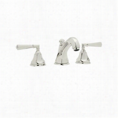 Rohl A1908xmpn-2 Country Bath Palladian 3 Hovel Idespread Lavatory Faucet In Poli Shed Nickel With Cross Handle