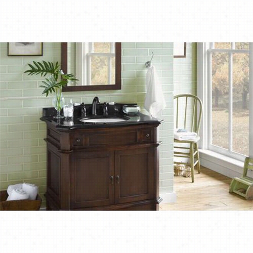 Ronbkw 068436 Solerno 36"" Wood Vanity Cabinet With 2 Doors