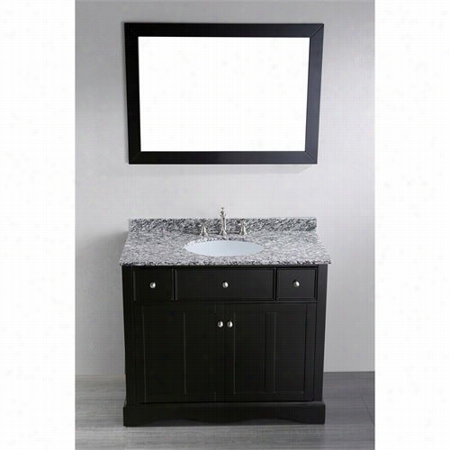 Bosconi Sb-2205 39"" Contemporary Particular Vaniity With Mirrror - Vanity Top Included