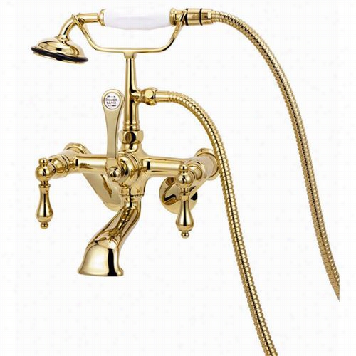 Elizabethan  Classic Ectw31 Tree Handle Clwa Foot  Tub Faucet With Hand Shower