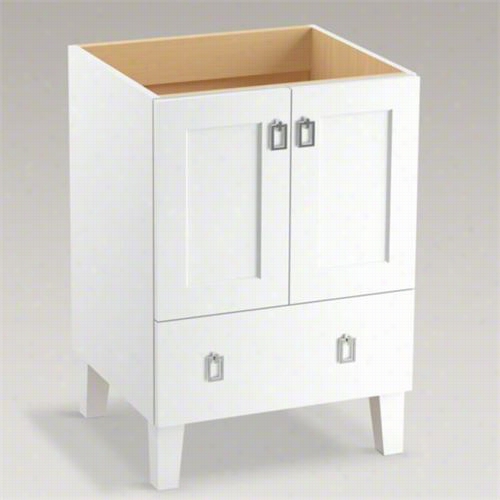 Kohler 99527-lg Poplin 24"" Legs Vanity Cabinet Only With 2 Door And 1 Draewrs