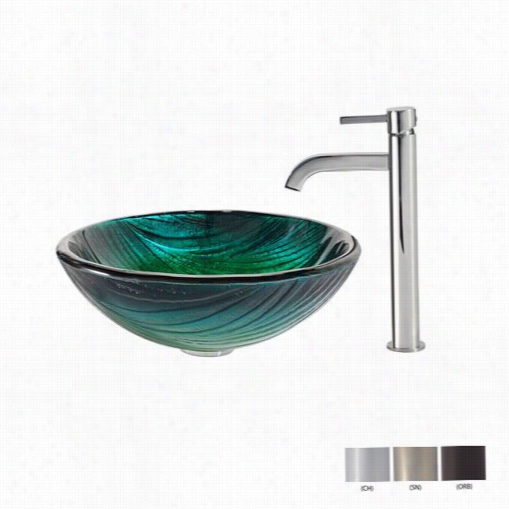 Kraaus C-gv-391-19mm-1007 Nei Glass Vessel Depress And Ramus Faucet