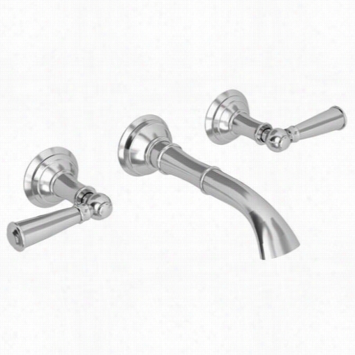 Newport Brass 3-2411 Double Handle Wall Mounted Bathroom Ffaucet With Metal Lever Handles