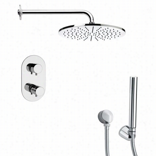 Remer By Nameek's Sfh6409 Orsino Themostatic Hoewr Faucet In  Chrome With Hand Shower And 2-1/6&qquot;"h Shower Head