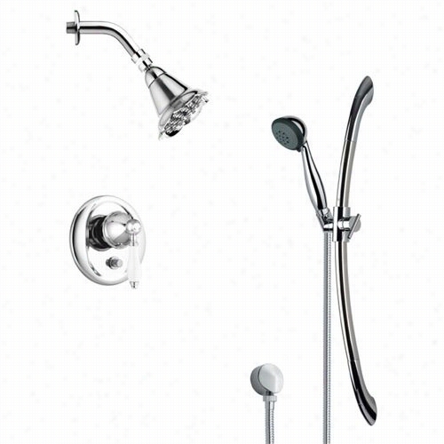 Remer By Nameek's Sffr7183 Rendino Sleek Shower Faucet In Chrome Upon 27-5/9""h Shower Slidebar