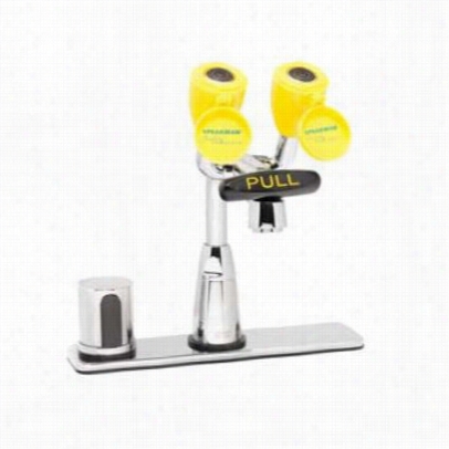 Speakman Sef-1822 Eyesafer Ac Operated S Ensor Attested By Counter Mixer Eyewash Faucet