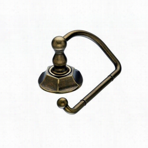 Top Knobs Ed4g Bzb Edwardian Bath Ti Ssue Hook With Hex Backplate In German Bronze