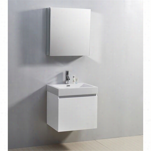 Viru Usa Js-50324 Zuri 24"" Single Sink Bathroom Vanity - Idle Show Top Included
