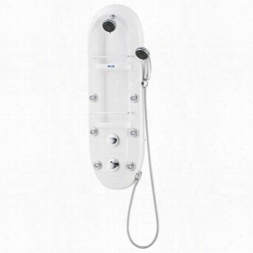 Aston Spap120 43"" 6-jeet Acrylic Shower System In White