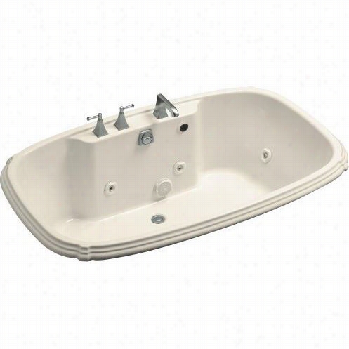 Khole K-1457-hb Portrait 6 7"" X 42"" Drop-in Whirlpool Bath With Reversible Drain, Heater And Custom Pump Locationn Withotu Trim