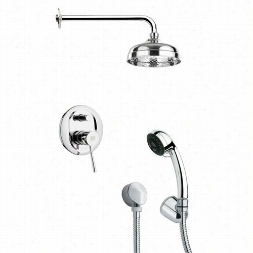 Reme By Nameek's Sfh6029 Orsino 4-5/7"" Sleeek  Shower System In Chrome With 4-4/7""h Diverter