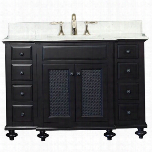 Water Creation London48 London 48"" Wide Single Be Depressed Bathroom Vanity - Vantiy Top Inclluded