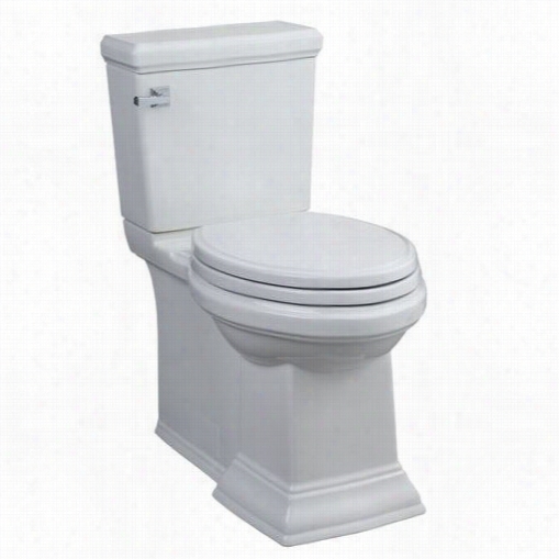 American Standard 2817.128.020 Town Square Right Height Flowise Elongated Two Piiece Toilet In White